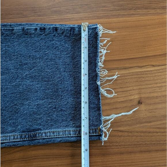 Anine Bing Blue Denim Gavin 1999 Straight Mid Indigo Ankle Jeans, size 28 - Picture 9 of 9